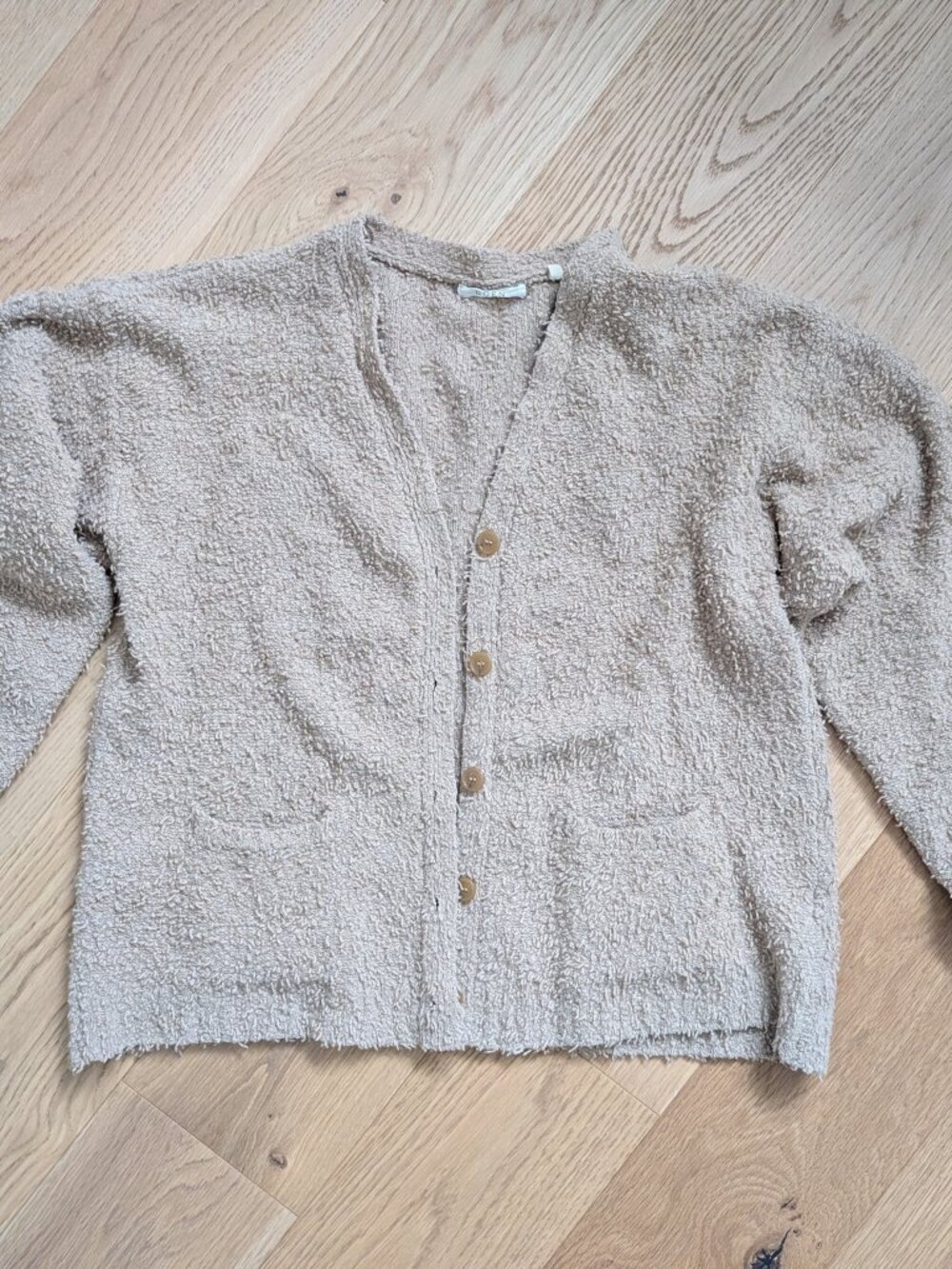 DOEN ARDEN CARDIGAN SWEATER CAMEL SIZE S - Picture 2 of 5